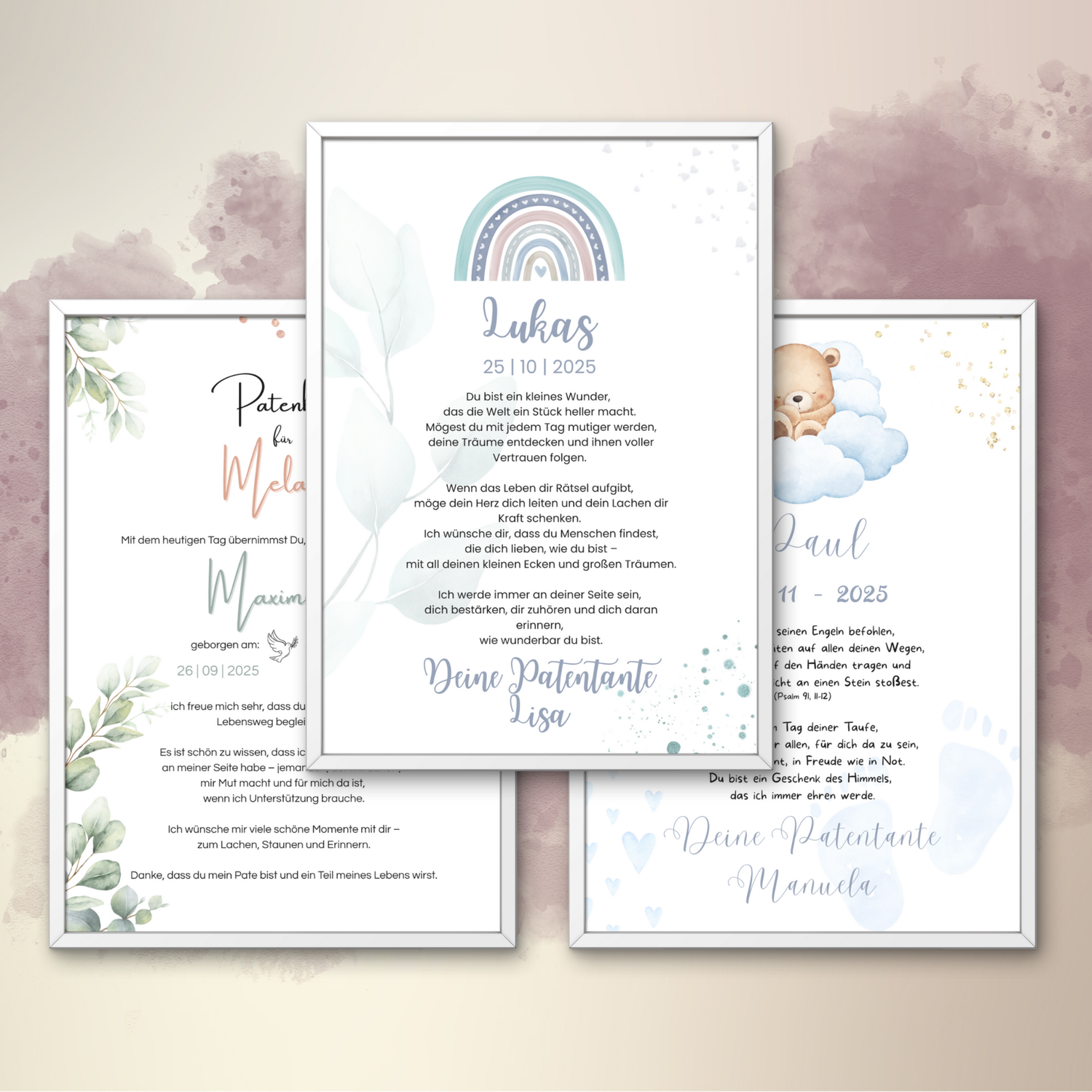 Tauf- & Patenbriefe