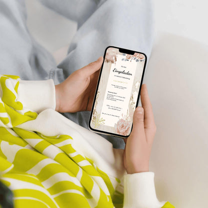 Digitale Einladung zum Geburtstag | Personalisierbare Einladung | Verschicke per E-Mail, WhatsApp, etc.
