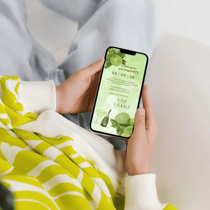 Digitale Einladung zum Geburtstag | Personalisierbare Einladung | Verschicke per E-Mail, WhatsApp, etc.