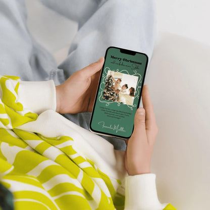 Digitale Grußkarte zu Weihnachten | Personalisierbare Grußkarte| Verschicke per E-Mail, WhatsApp, etc.