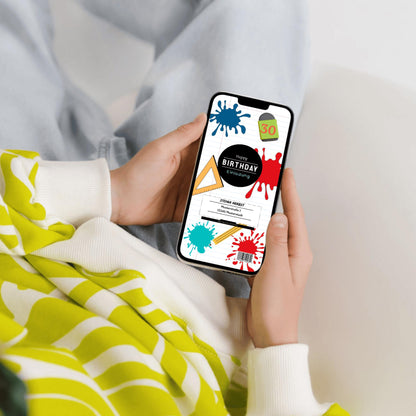 Digitale Einladung zum Geburtstag | Personalisierbare Einladung | Verschicke per E-Mail, WhatsApp, etc.