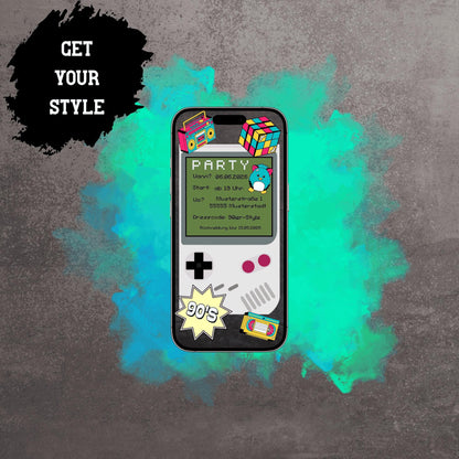 Digitale Einladung zum Geburtstag | Personalisierbare Einladung | Verschicke per E-Mail, WhatsApp, etc.