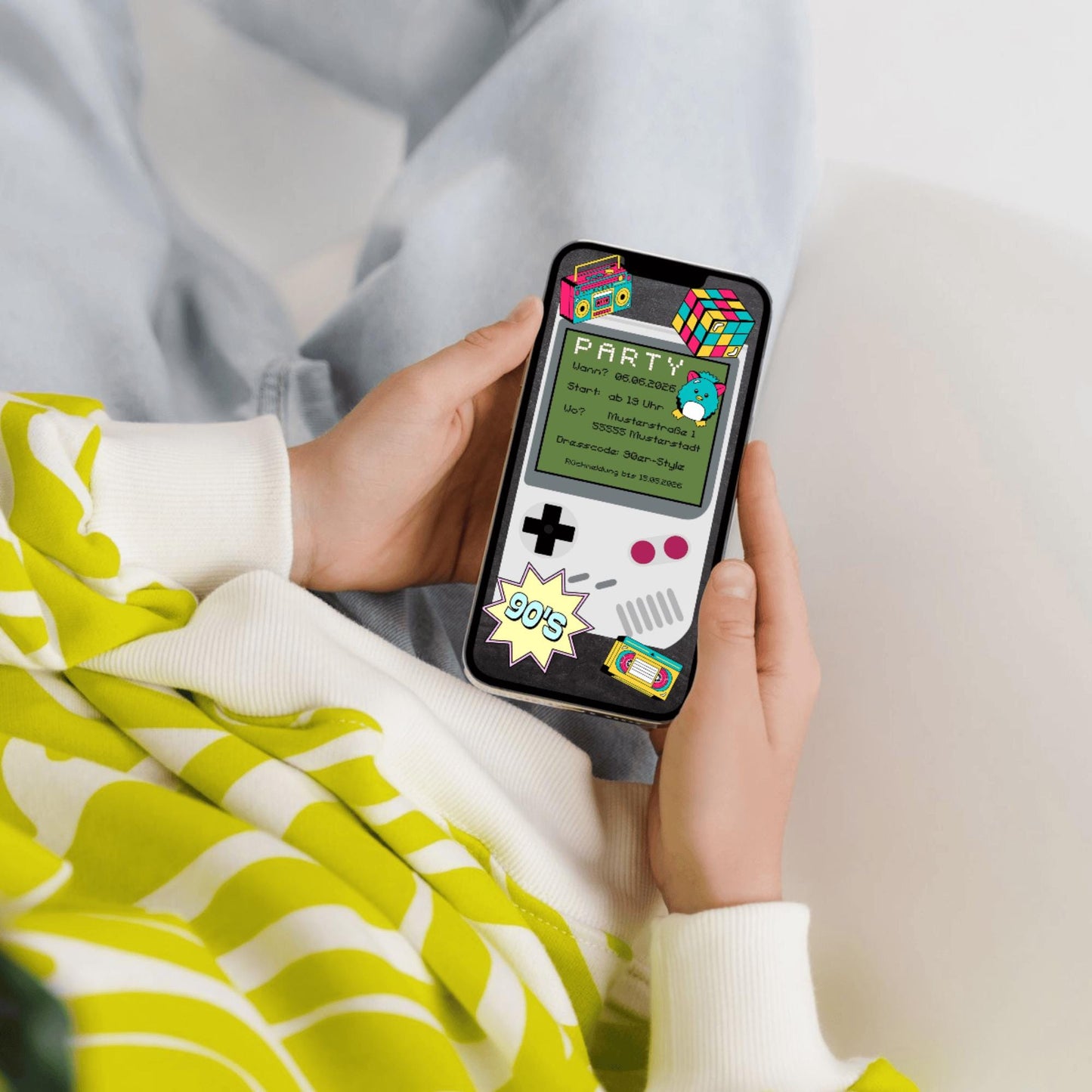 Digitale Einladung zum Geburtstag | Personalisierbare Einladung | Verschicke per E-Mail, WhatsApp, etc.